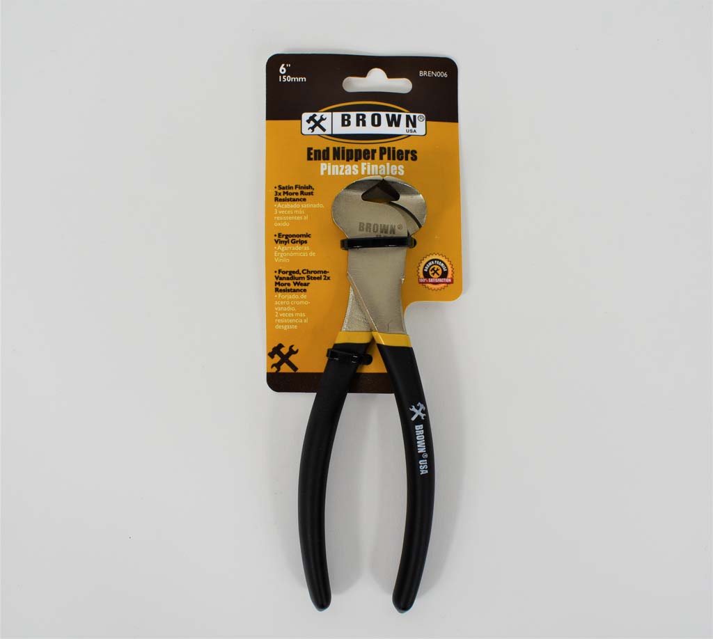 End Nipper Pliers Brown USA